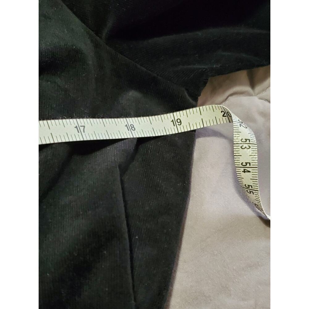 Draper James RSVP Women’s Black Velvet Dress Size Large L Tie Waist 97% Cotton - Picture 6 of 12